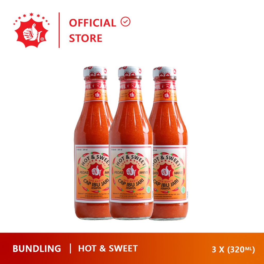 

Sambal Cap Ibu Jari Jempol Pedas Manis 320ml Bundling 3 botol