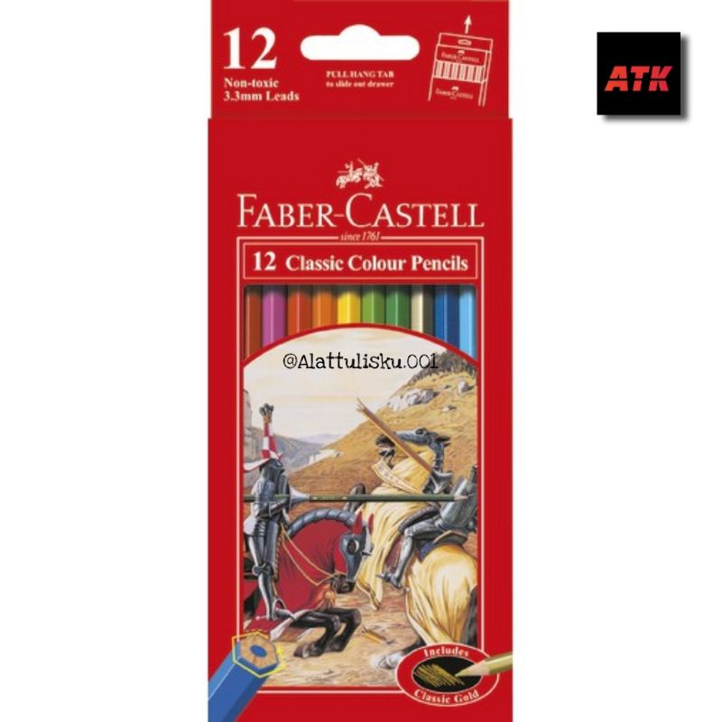 

Pensil Warna Faber Castell - 12 Classic Colour Pencils (PENSIL PANJANG)