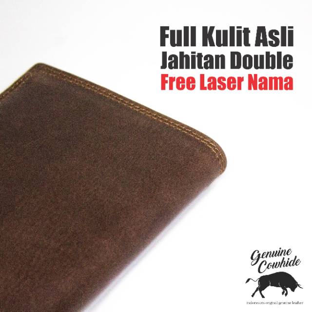 Dompet Panjang Full Kulit Asli - Full Kulit Seluruhnya - Free Laser Nama