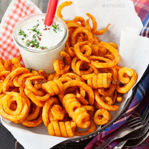 

CURLY FRIES / KENTANG GORENG CURLY/ KENTANG GORENG SPIRAL 500 gram