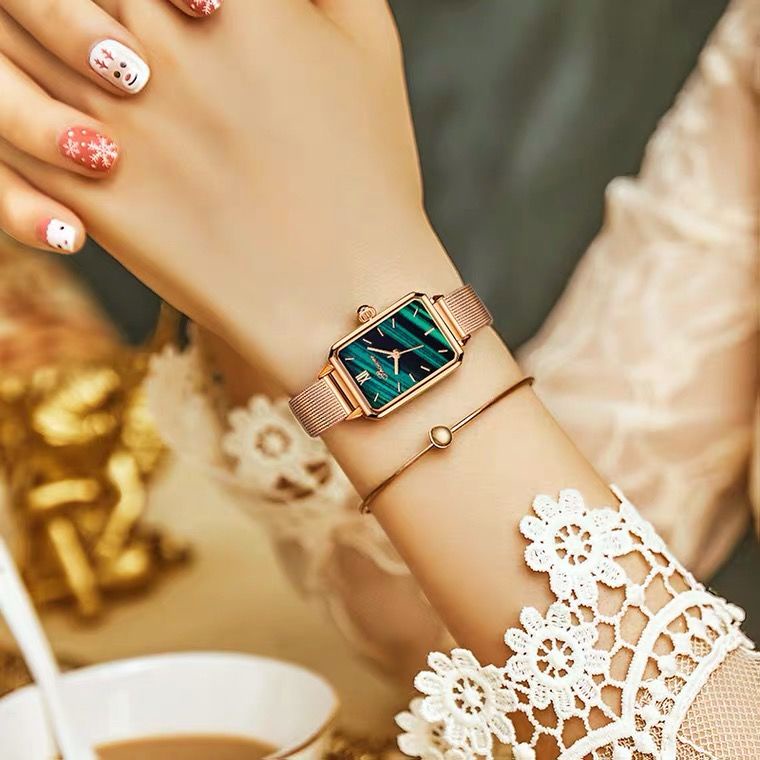 Jam Tangan Shopie Martin Wanita☒∋❣Jam tangan wanita jam tangan wanita asli Swiss ultra-tipis persegi