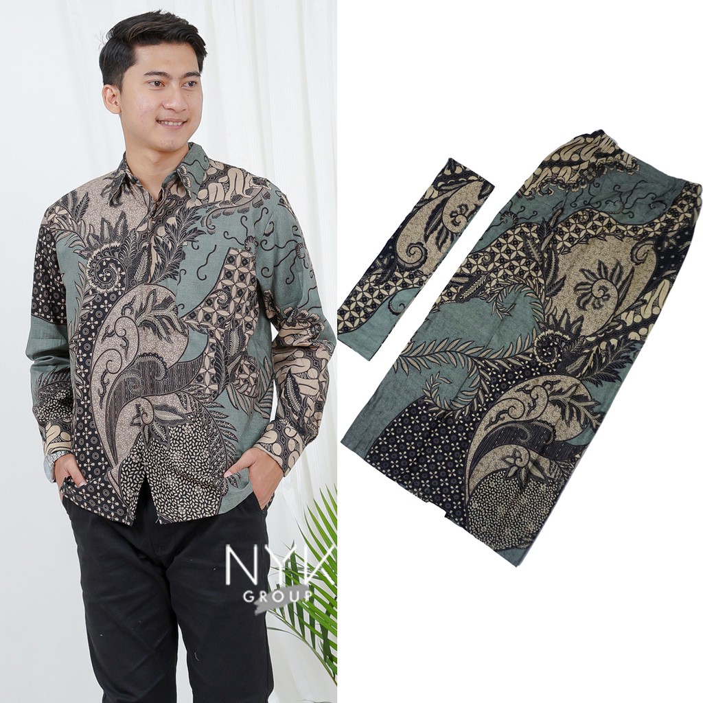 (promo Termurah - Motif Terlengkap) Rok Dan Kemeja Batik Modern Premium M L Xl Annabel Audi Wilona