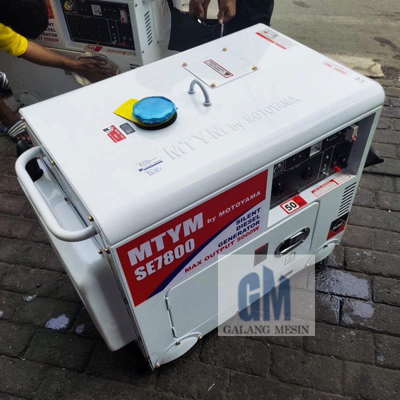 Mesin Genset Silent Diesel Generator Motoyama SE7800 MTYM Power Engine Solar 5000 W 5 KW 6 KVA