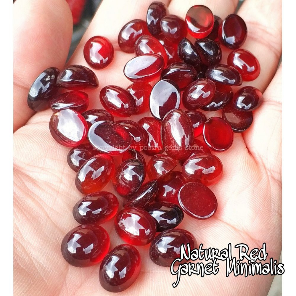 BATU PERMATA NATURAL RED GARNET KANTORAN