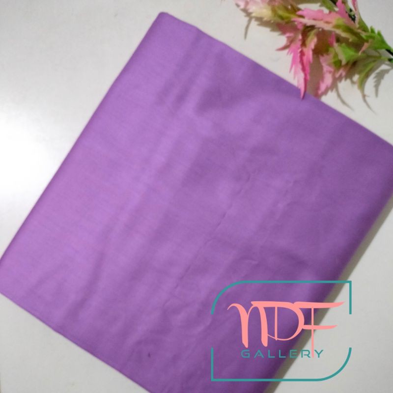 Kain Perca Katun Jepang - Polos Ungu Tua - 50x50 cm
