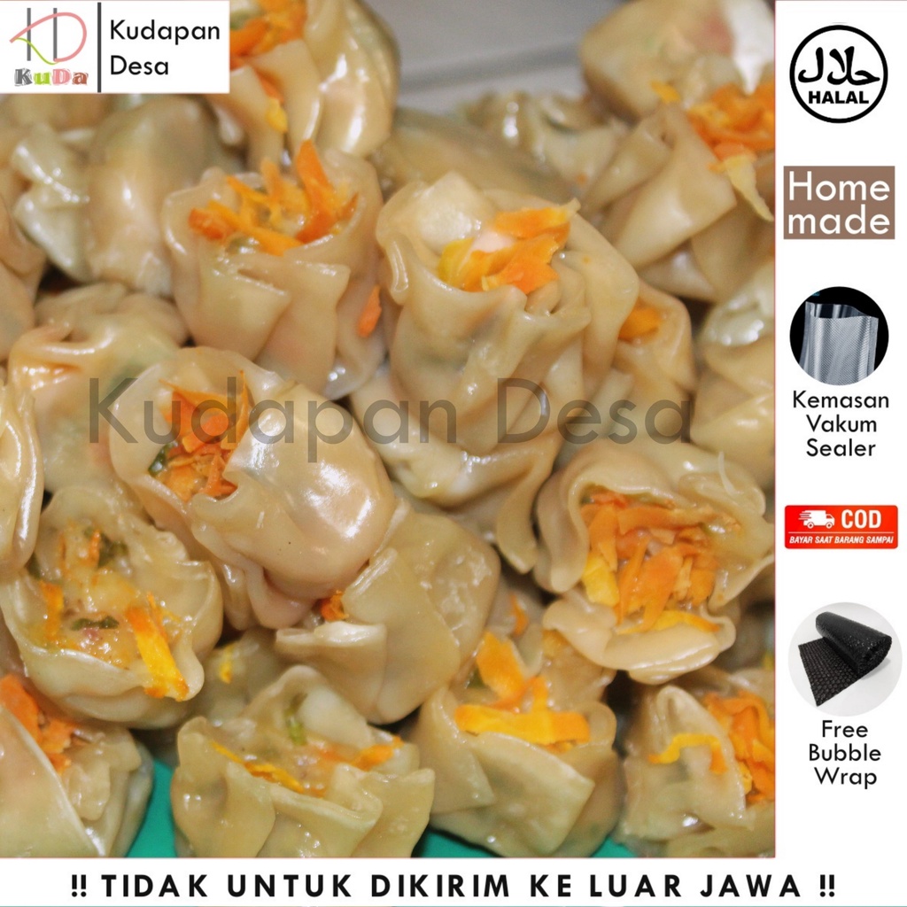 

(Kudapan Desa) DIMSUM AYAM GURIH Size Besar /DIMSUM AYAM HALAL / HOMEMADE / FROZEN / KOREAN FOOD / GYOZA / MANDU / DUMPLING