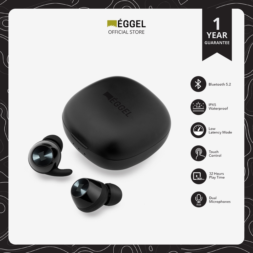 Eggel Energy Buds Pro AptX TWS Waterproof Bluetooth Earphone with Gaming Mode