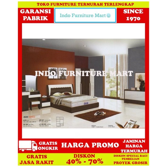 Tempat Tidur Ranjang Besi Siantano Double  Azura 160 X 200