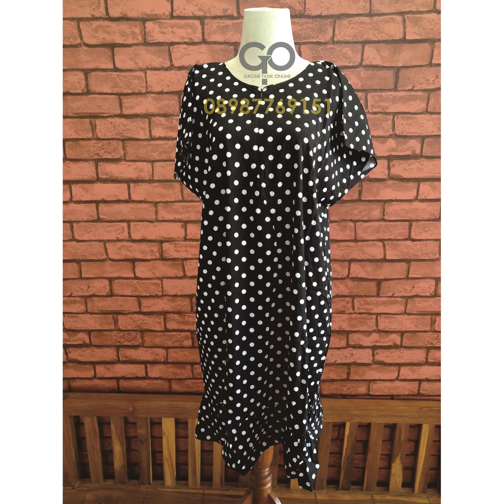 Daster Viral Katun Rayon Oblong Ruffle Rempel OSR09 Murah Lucu Grosir Dingin Kekinian Halus