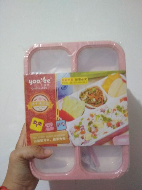 -free Bubble Wrap- Kotak Makan Yoyee 4 Sekat