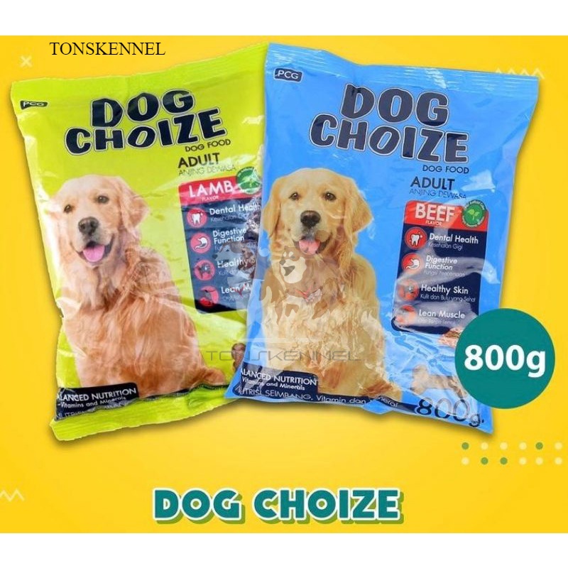 Dog Choize 800 Gr Gram 800gr Lamb Beef DogChoize 800g Makanan Kering Anak Anjing Dewasa Dry Kibble Dogfood Dog Food DogChoize Lightning