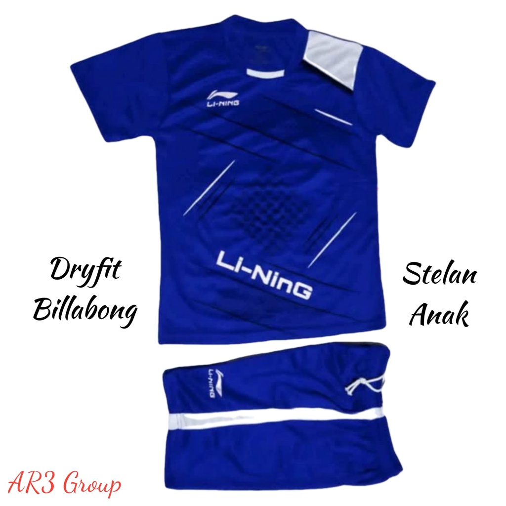 Baju stelan anak laki/perempuan kaos olahraga badminton kaos bulutangkis kaos anak terbaru usia SD SMP motif terbaru