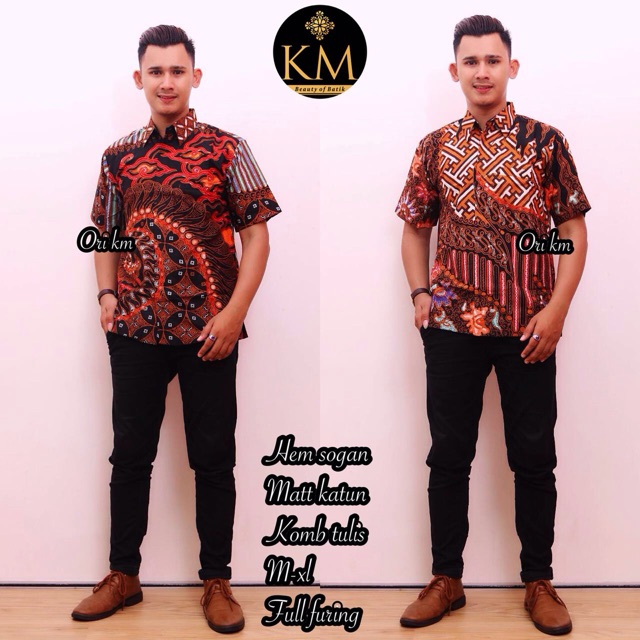 KEMEJA batik pria sogan