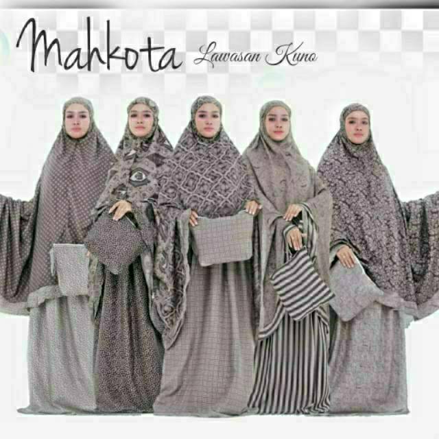 BEST SELLER Mukena Batik Mahkota Lawasan Kuno Sogan