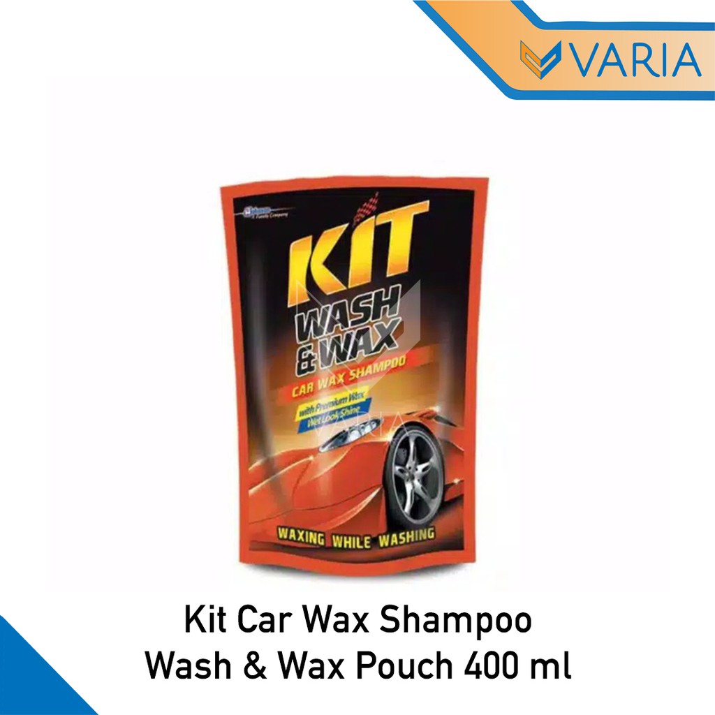 Kit Car Shampoo Cuci Motor Mobil Wash &amp; Wax Refill Pouch 400 ml