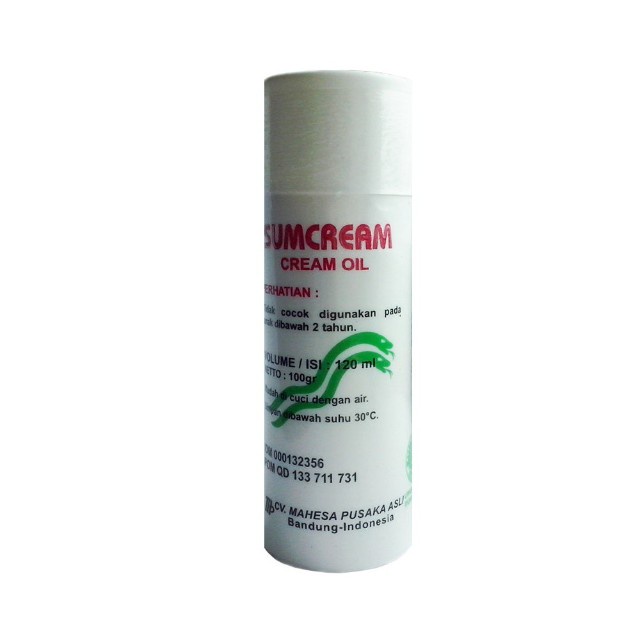 ‹532} Sumcream Cream Asli Sumbawa Oil 120 ml Mengobati Nyeri Sendi Masuk Angin dan Pegal Linu