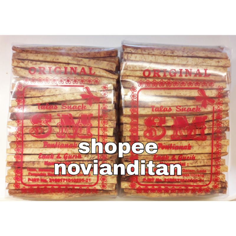 

STICK TALAS SUSUN SM / KERIPIK KELADI SUSUN SM UK. BESAR ASLI KHAS PONTIANAK