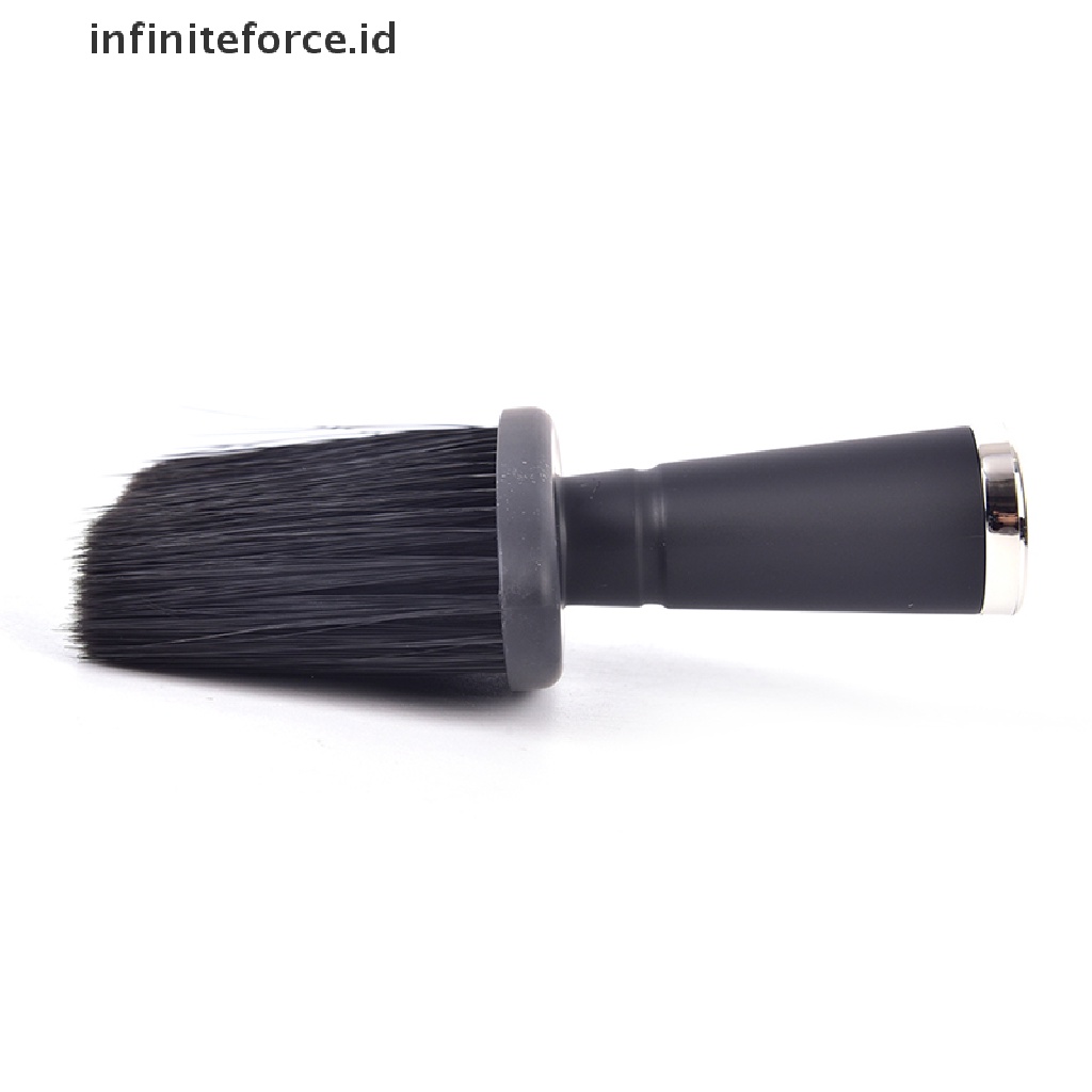 (infiniteforce.id) Sikat Pembersih Leher / Wajah / Rambut / Jenggot Bahan Lembut Warna Hitam