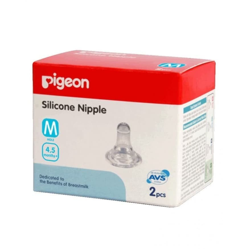 PIGEON Silicone Nipple 2 Pcs