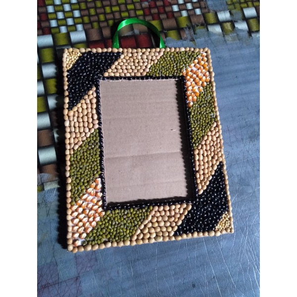 Kolase Biji Bijian/Pigura Bingkai Kardus Poto ukuran 3R.5R.8R