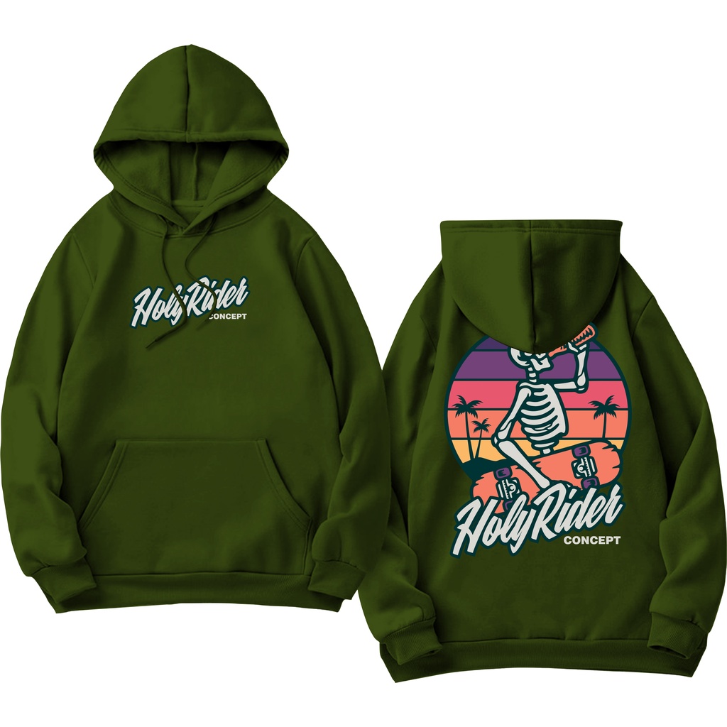 Sweater Hoodie HLRD Sablon DTF Fleece Cotton II Holyrider Jumper Hoodie Concept II M-XXL (Pria &amp; Wanita) Free stiker&amp;Gantungan Kunci