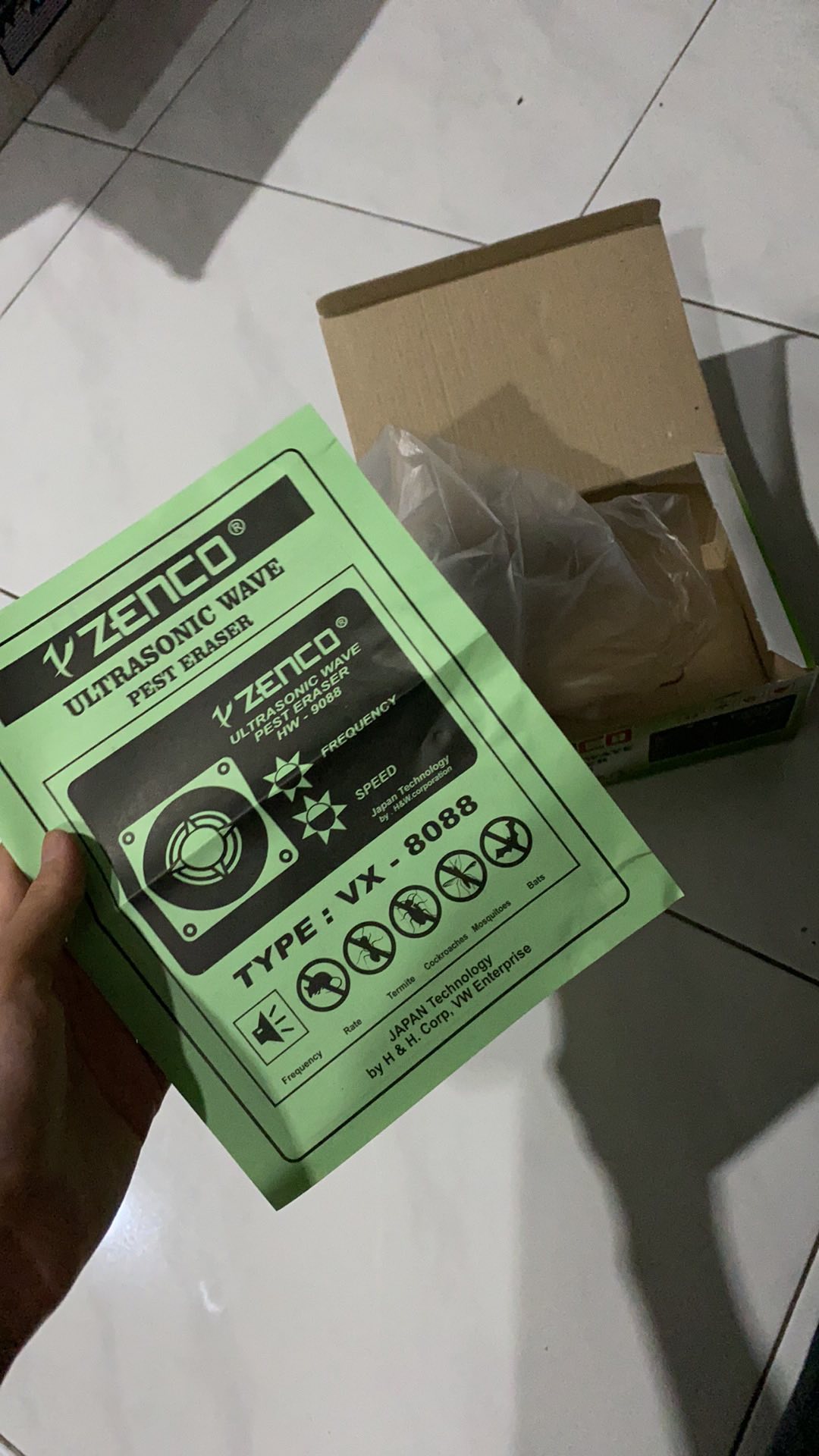 Zenco Ultrasonic Alat Pengusir Tikus Vx-8088  Pengusir Serangga Lain