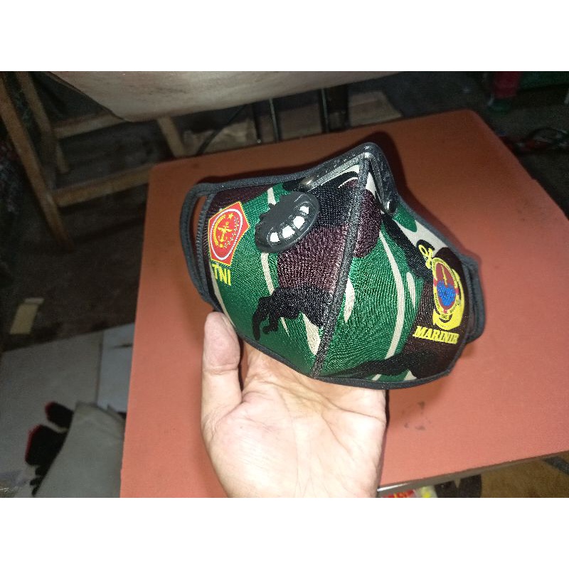 MASKER TNI MARINIR LORENG MALVINAS VENTILATOR