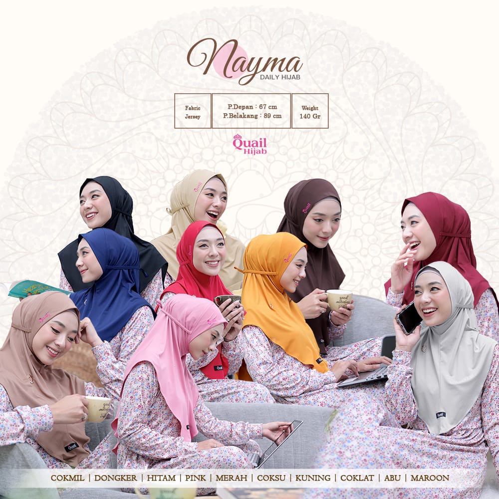 nayma ori quail hijab