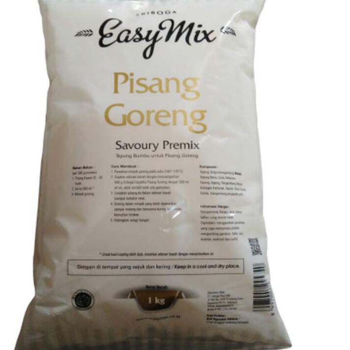 

옷 Tepung Easy Mix Sriboga Pisang Goreng 1Kg Model Baru