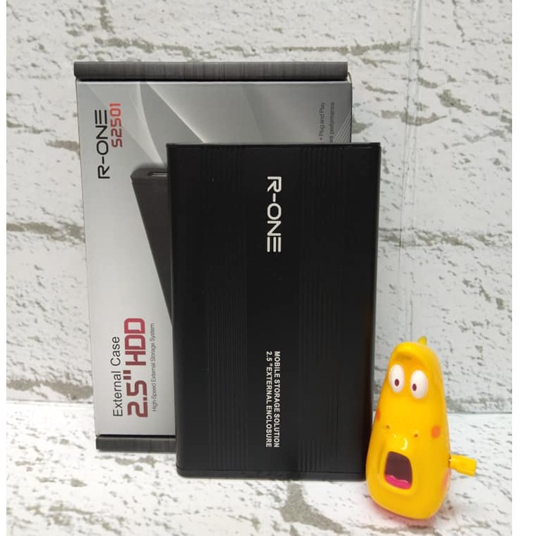 ENCLOSURE R-ONE Casing Hardisk External 2.5" SATA USB 2.0 METAL
