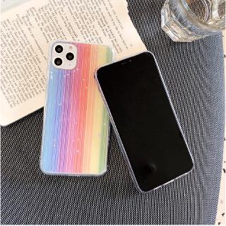 Casing Soft Case Warna Gradasi Pelangi untuk iPhone 12 Pro