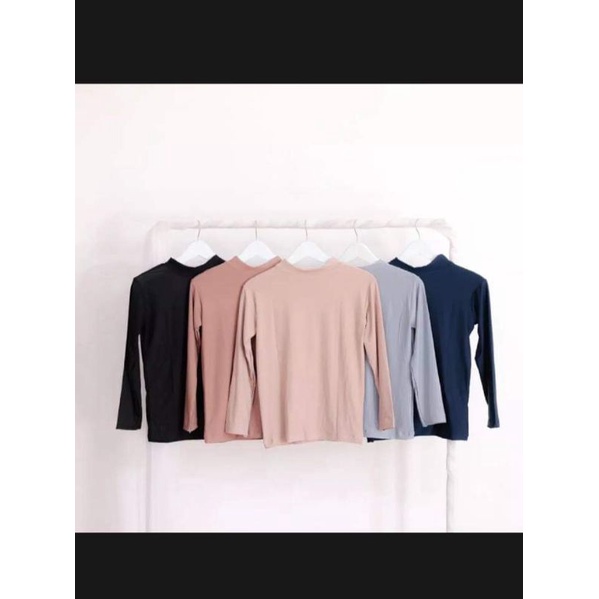 12.12 Diskon Manset Premium Basic Turtle neck,Manset Uniklo,Manset Badan Premium,Manset Dalaman Baju Wanita Mwantul