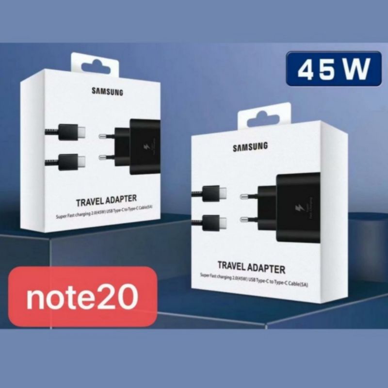 Type C Super Fast Charging 45 watt tipe C for samsung note20