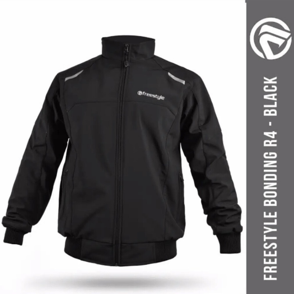 Jaket Motor Pria Freestyle Outerwear Winbreaker Premium Jaket Bahan Bonding Anti Air