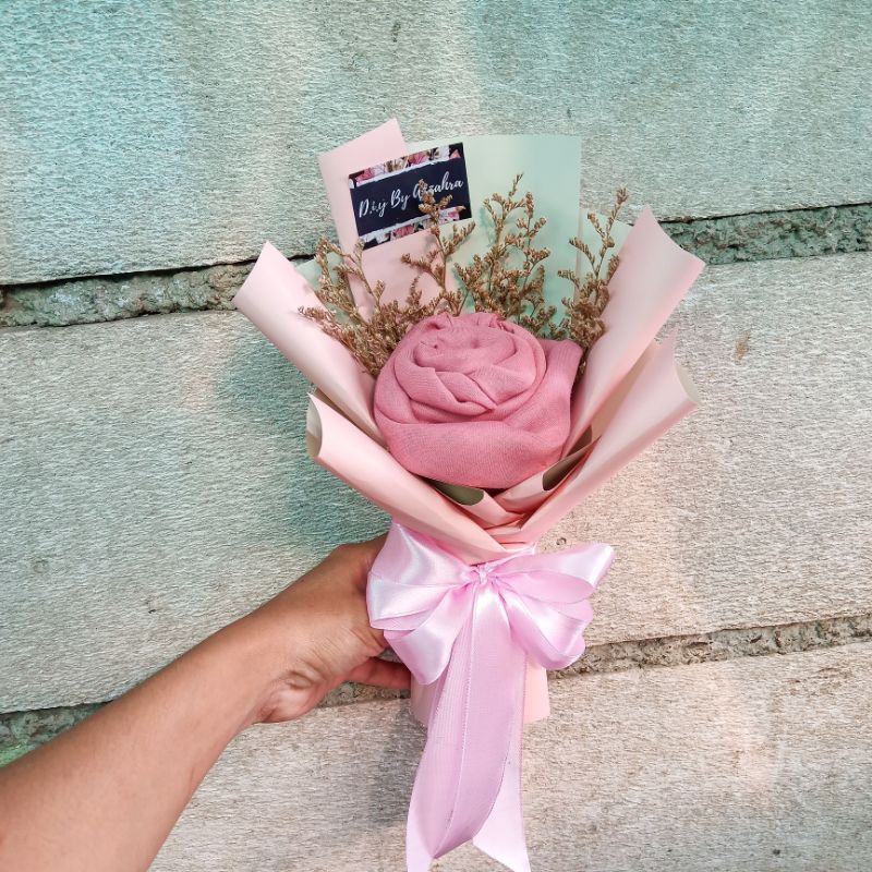 Bouquet Hijab - Hijab Bouquet - Buket Hijab - Buket Bunga -  Buket Wisuda