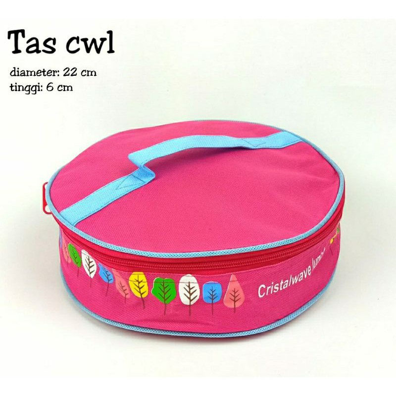 TAS CWL/TAS CRISTALWAVE/TAS BEKAL BULAT1/tas bekal sekolah/tas bekal anak/tas bekal ini kantor