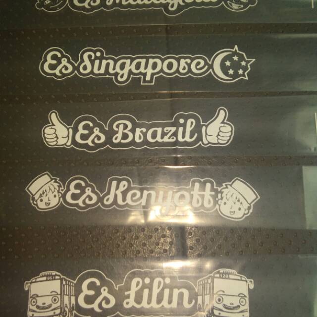 

Plastik es kenyot / lilin sablon lucu dan keren 1 kg