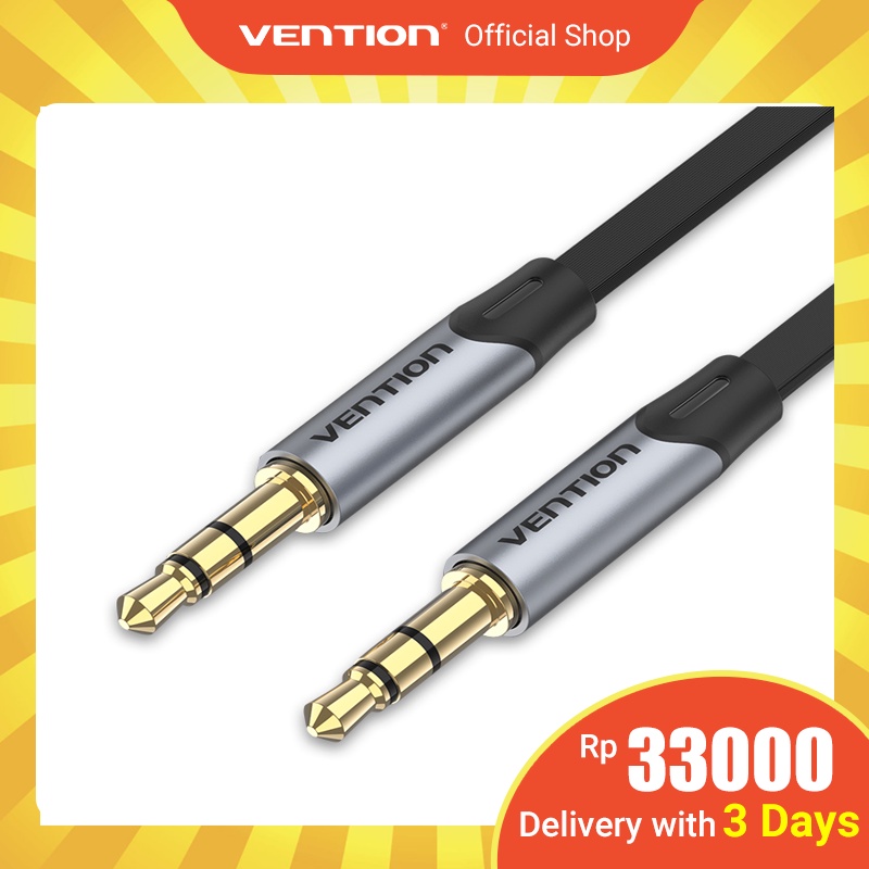 Vention Kabel Audio Aux 3.5mm Male Ke Male Untuk Smartphone / Tablet