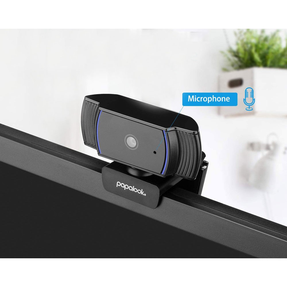 Webcam papalook Usb 2.0 auto focus HD 1080p 2mp 30fps with mic for zoom skype discord obs etc af925 - pc web camera af-925