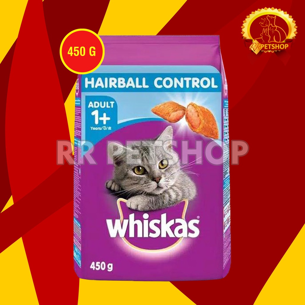 Makanan Kucing Whiskas Hairball 450 gram / Chicken 450gram Hair Ball