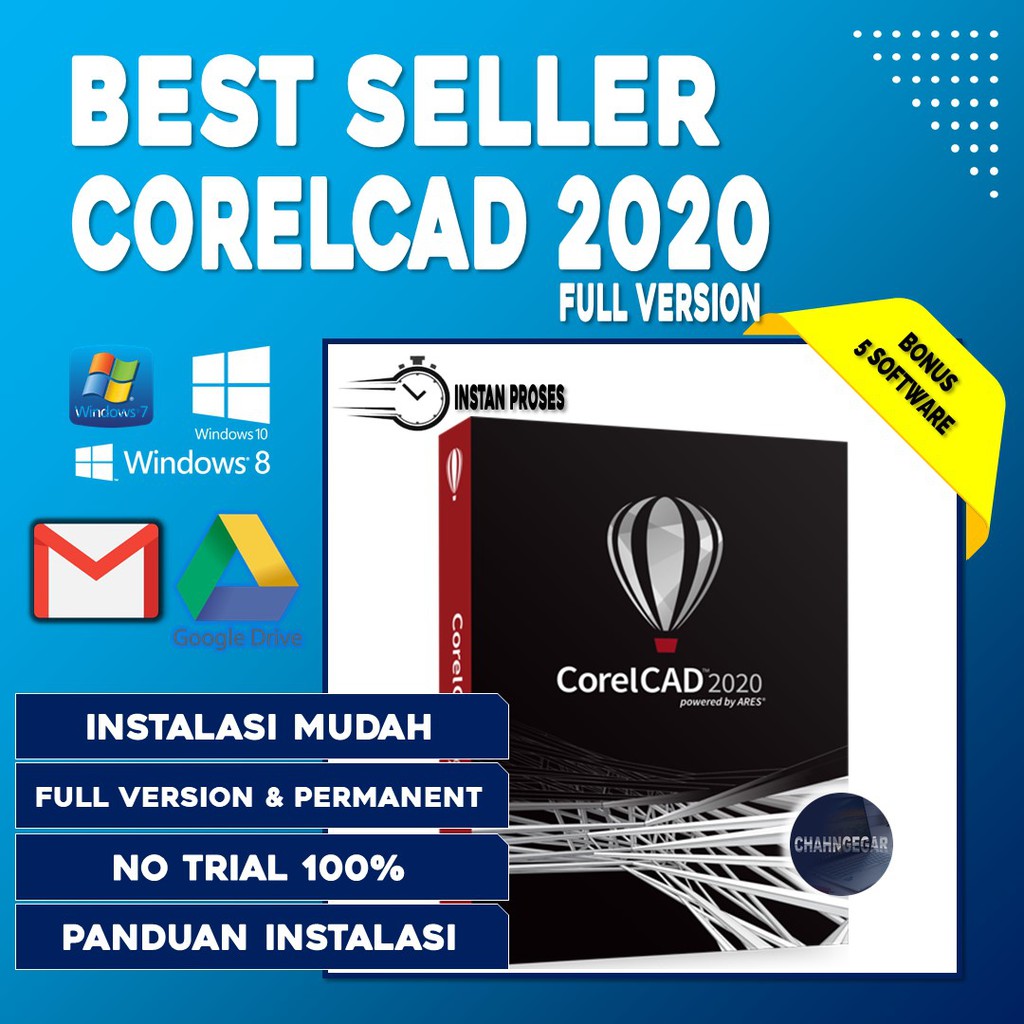 CorelCAD 2020 Full Version &amp; Permanent | Software Modifikasi Dokumen DWG Engineering 2D&amp;3D CorelDraw