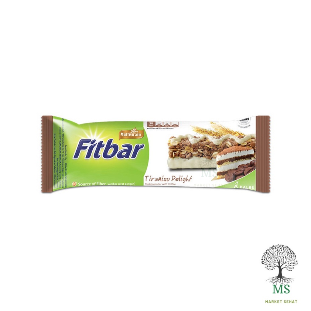 

Fitbar Tiramissu 22gr Healthy Snack | Multigrain Bar Snack Sehat