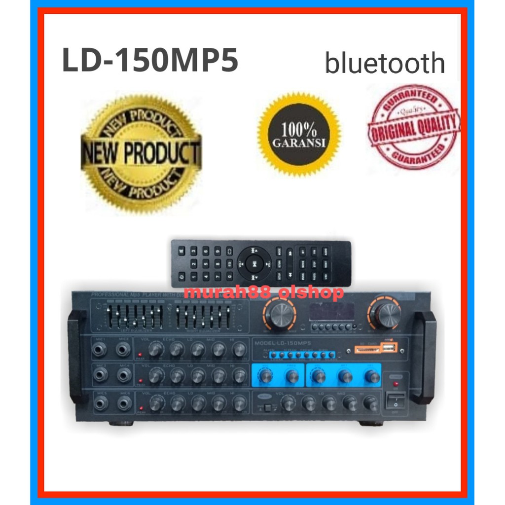 Ampli karaoke  LD-150 mp5  bluetooth USB, SD CARD MP5