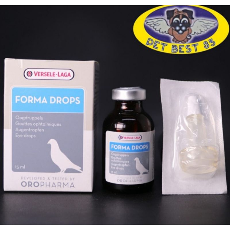 Forma Drops Eye 15 ml Versele-Laga Obat Tetes Mata Burung & Checker Saluran Pernapasan