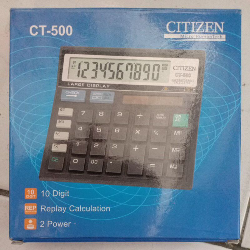 

Kalkulator CITIZEN CT-500 10 Digit