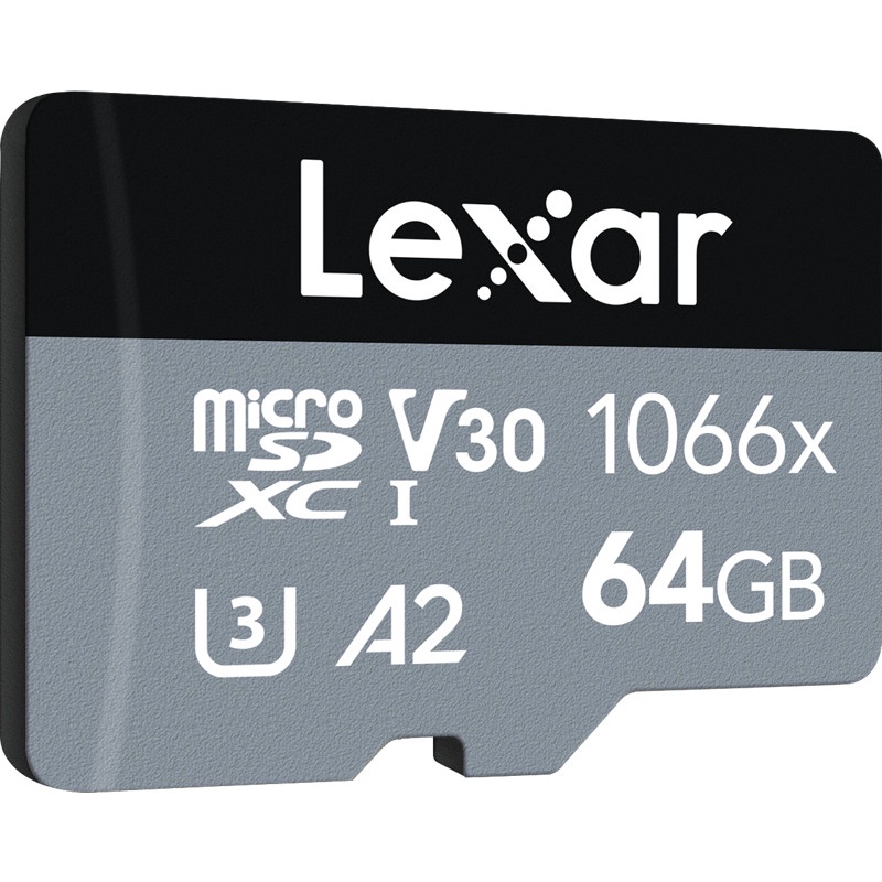 Lexar Professional 1066x Micro SD / MicroSD Card 64Gb 160MBps