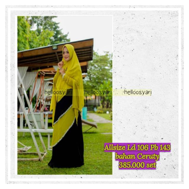 Viendra02 Hijab Syari / Gamis Syari / Gamissar'i