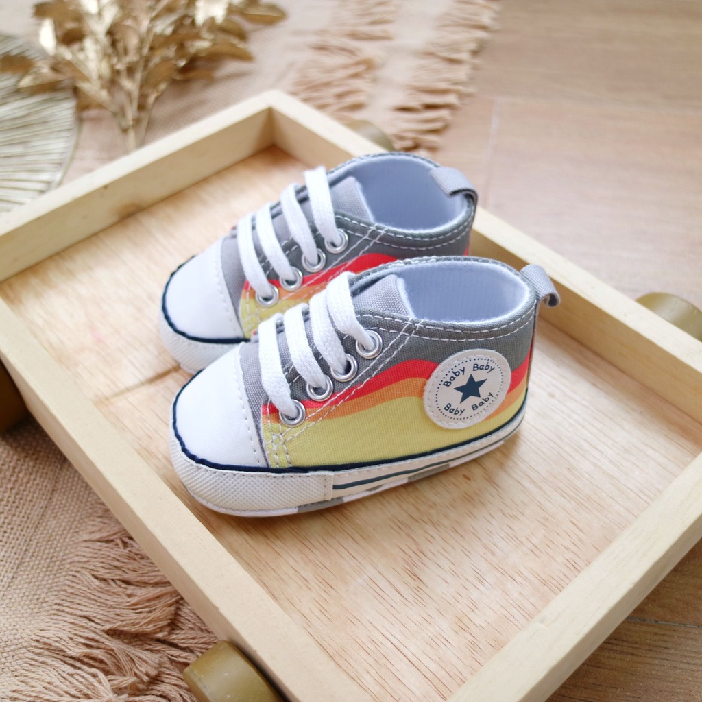 LIU14 Sepatu Bayi Anak anti slip/Baby Prewalker Shoes Belajar Jalan Bayi Pergi Jalan Fashion Casual