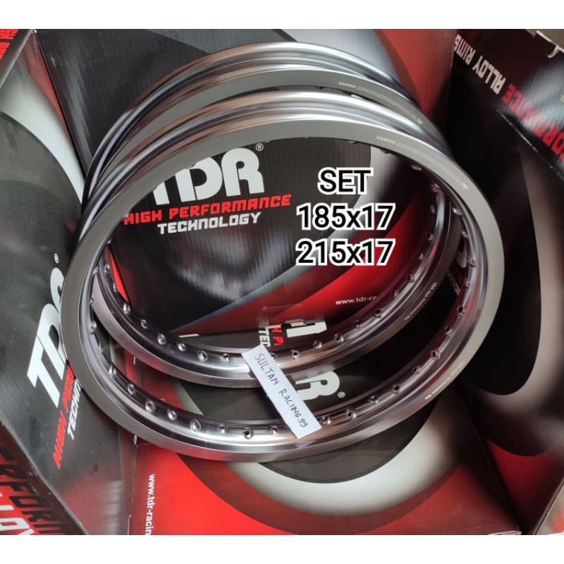 Velg TDR Titanium Grey Ring 17 x 185+215 TDR OriginaL (1 Set)