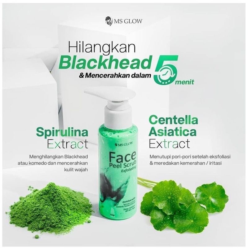 SIAP KIRIM MS GLOW FACE PEEL SCRUB EXFOLIATING/ PEEL SCRUB MS GLOW